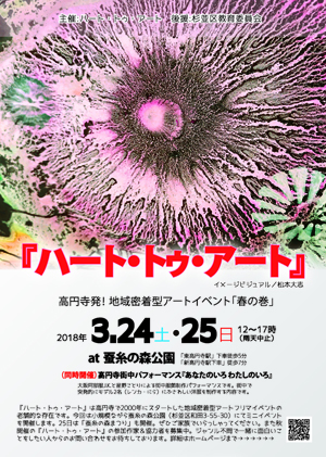 第17回『ハート・トゥ・アート』は桜咲く蚕糸の森公園でのミニ開催。無事に終了！