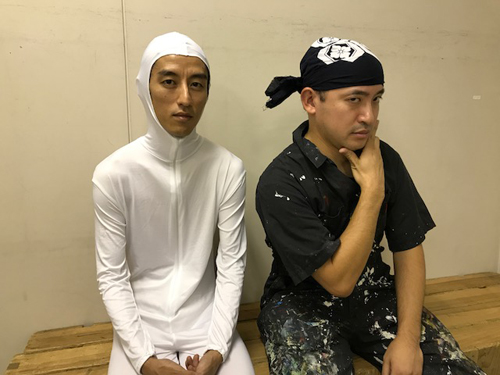 「こどもフェア2018」＆「ハート18」にて〜伊藤雅史（移動マッサージ）× 遠藤昌宏 パフォーマンス「かく、かかれる、」