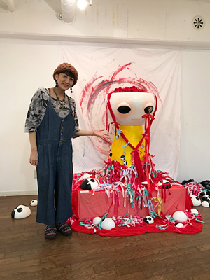 ninko ouzou画展「抒情媒体」（2018年10月23日〜28日、四谷ACT）