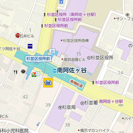 ミニストップ南阿佐ヶ谷店マップ（地図）