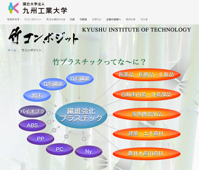 「竹コンポジット」（九州工業大学）