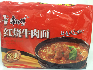 「康師傅経典紅焼牛肉麺（5食入）」