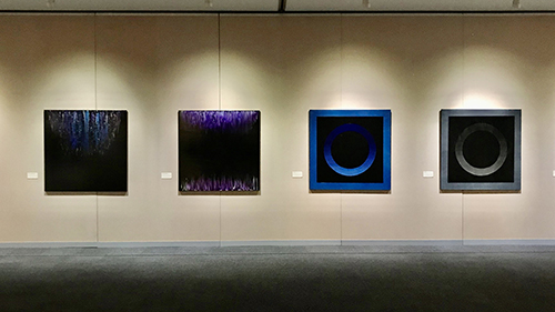 吉祥寺美術館で始まった相馬博さんの個展「悠久と星霜の彼方」展示の様子