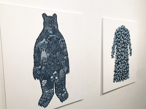 銀座奥野ビル「巷房」での「黒塚直子 展（Naoko Kurotsuka Exhibition Barefeet）」