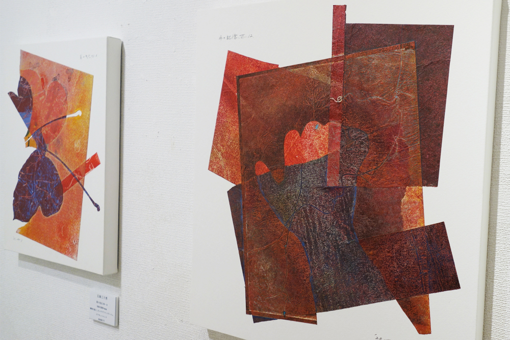 グループ展「CONTEXT」展示の様子　五島三子男さんの作品